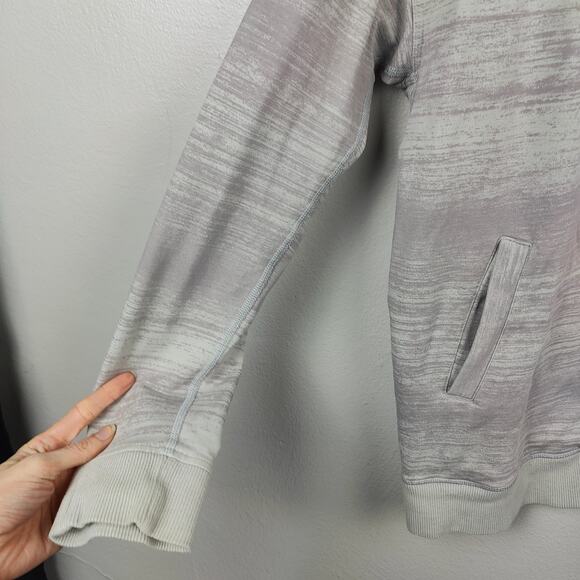 Lululemon Mula Bundle Wrap Sweatshirt Womens Small Righteous Stripe Silver Spoon - Picture 4 of 7